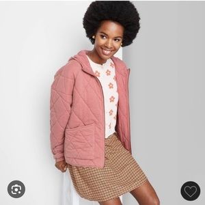 Wild Fable Hooded Quilted Jacket